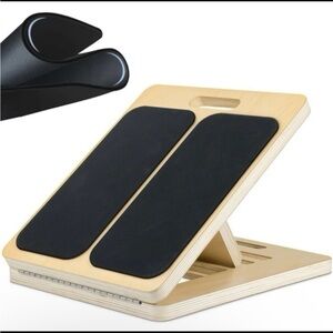 Portable Wooden Slant Board For Calf Stretching Squats Calf Stretcher Pilates